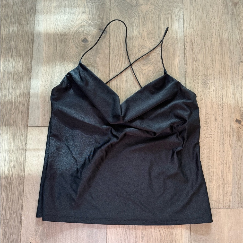 Lulus cowl neck strappy Tank